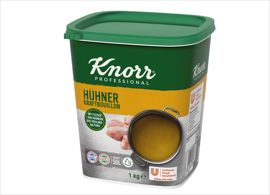 Die Bouillons von Knorr Professional wurden mit verbesserten Rezepturen an die Bedürfnisse des Markts angepasst 